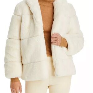 Apparis Faux Fur Puffer Jacket - Cream